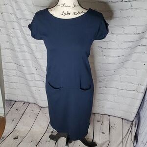 The White Company White Label Navy Shift Dress Size 2